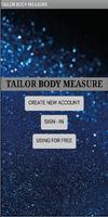 Tailor Body Measurement Affiche