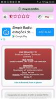 Radio app Novo Som постер