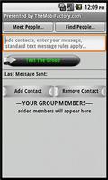 Simple Group Texting poster