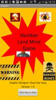 Number Land Mine Game Affiche
