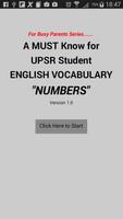 UPSR English Vocab Numbers الملصق