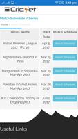 برنامه‌نما Live Score IPL T20 ODI Test عکس از صفحه