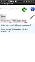 FAQ Manager Dansk capture d'écran 1