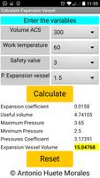 Calculate Expansion Vessel screenshot 1