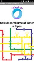 Volume of Water in Pipes Affiche