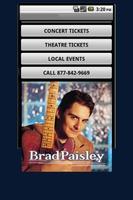 Brad Paisly Tickets Plakat