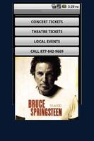 Bruce Springsteen Tickets plakat