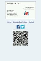 InfoVertica Business Card App poster