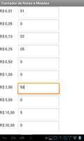 برنامه‌نما Contador de Notas e Moedas عکس از صفحه