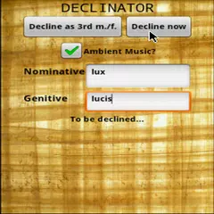 Latin Declinator