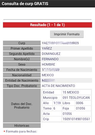 Consulta Tu Curp Gratis Online For Android Apk Download