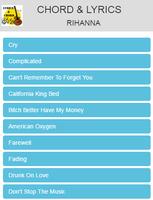Chords and Lyrics Rihanna Song screenshot 3