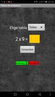 Tablas de multiplicar 포스터