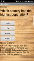 برنامه‌نما Population Quiz (4MB) عکس از صفحه