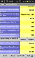 Water Pipe Size Calculator SE captura de pantalla 2