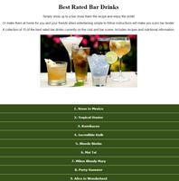 Best Rated Bar Drinks Recipes capture d'écran 1