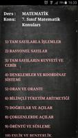 Cepte Ders 7. Sınıf Matematik تصوير الشاشة 1