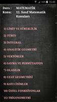 Cepte Ders 12. Sınıf Matematik تصوير الشاشة 1