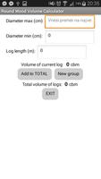 Round Wood Volume Calculator screenshot 2