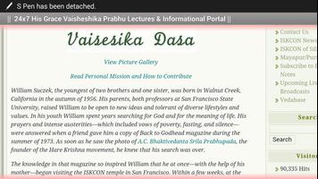 Vaisesika Das Bhakti Lectures capture d'écran 1