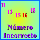 Número incorrecto icon