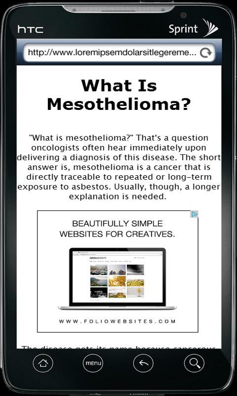 mesothelioma and follow up