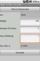 Blood Alcohol Calculator screenshot 1