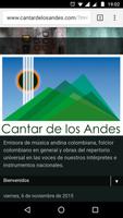 Cantar De Los Andes Affiche