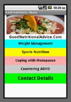 Good Nutritional Advice poster