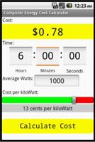 Computer Electric Cost Calc ポスター