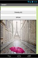 English French Translate-Speak Affiche