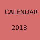 calendar 2018 icône