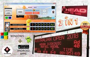 Tennis Scoreboard اسکرین شاٹ 1