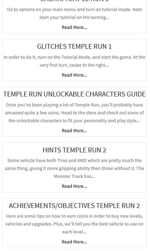 Guide For Temple Run 1 2 For Android Apk Download - how to beat robloxs hardest temple run