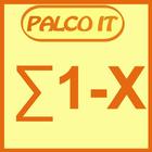 Σ numbers from 1 to X and Σ numbers from X to X アイコン