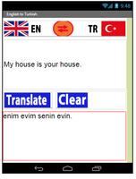English Turkish Translate Affiche