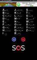 SOS Morse Sinyal SOS poster