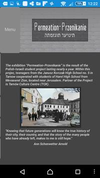 Permeation: Tarnow Exhibit App poster