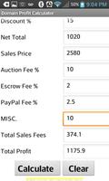 Free Domain Profit Calculator capture d'écran 1