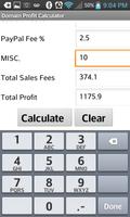 Free Domain Profit Calculator capture d'écran 2