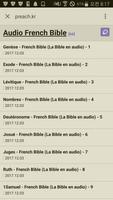 Audio French Bible - La Bible en audio capture d'écran 1