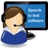 Speech to edit text icon
