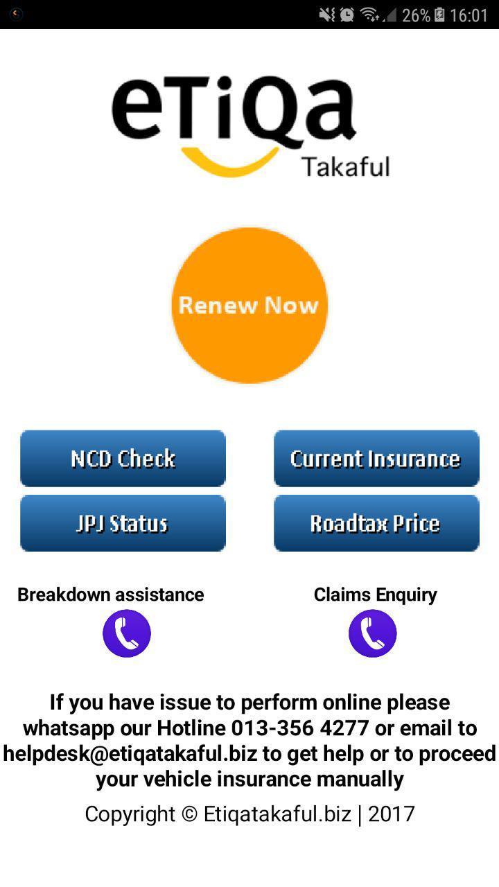 Etiqa motor insurance