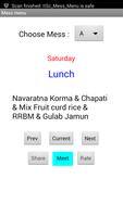 IISc Mess Menu Affiche