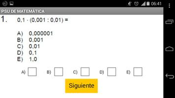 PSU de Matemática ảnh chụp màn hình 1