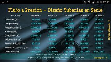 Sistema de Tuberías en Serie.  imagem de tela 2