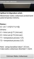 Estimasi Waktu Vulkanisasi screenshot 1