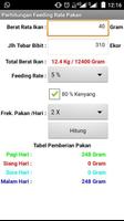 BHC-Estimasi Pemberian Pakan Ikan Harian capture d'écran 1