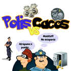 Polis VS Cacos Zeichen