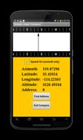 Linear Compass and GPS address Plakat